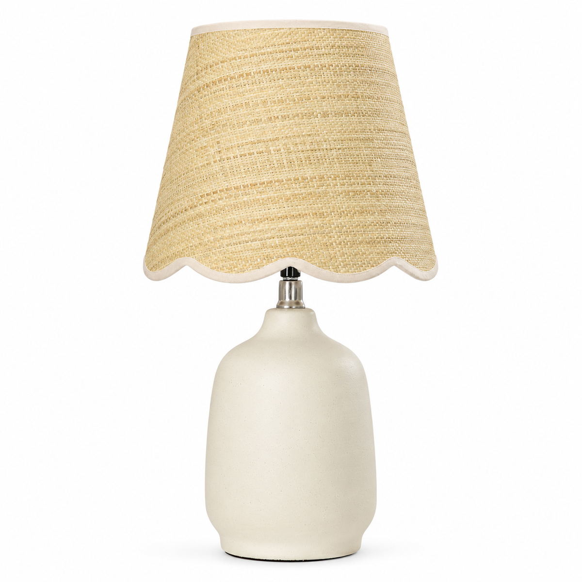 Kokenos Ceramic & Rattan Table Lamp