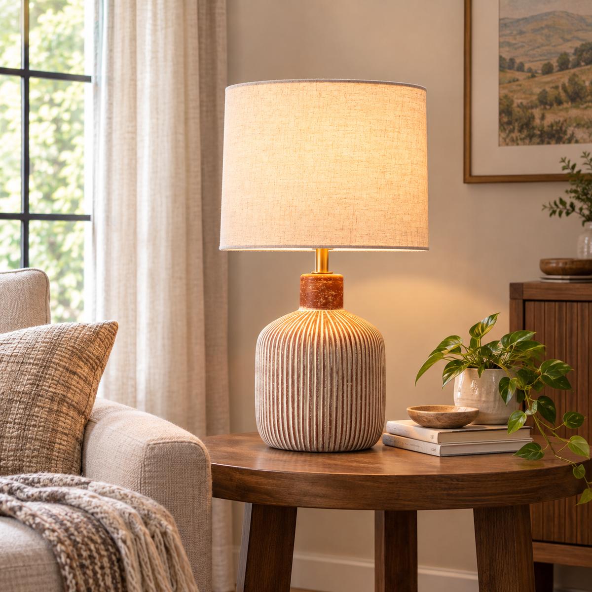 Cleofe Ceramic Table Lamp