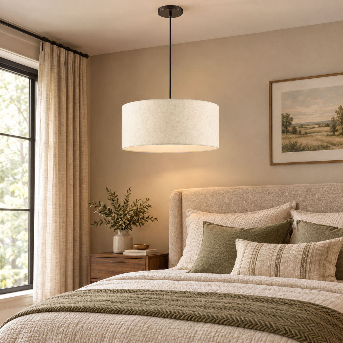 Dimmable Drum Pendant