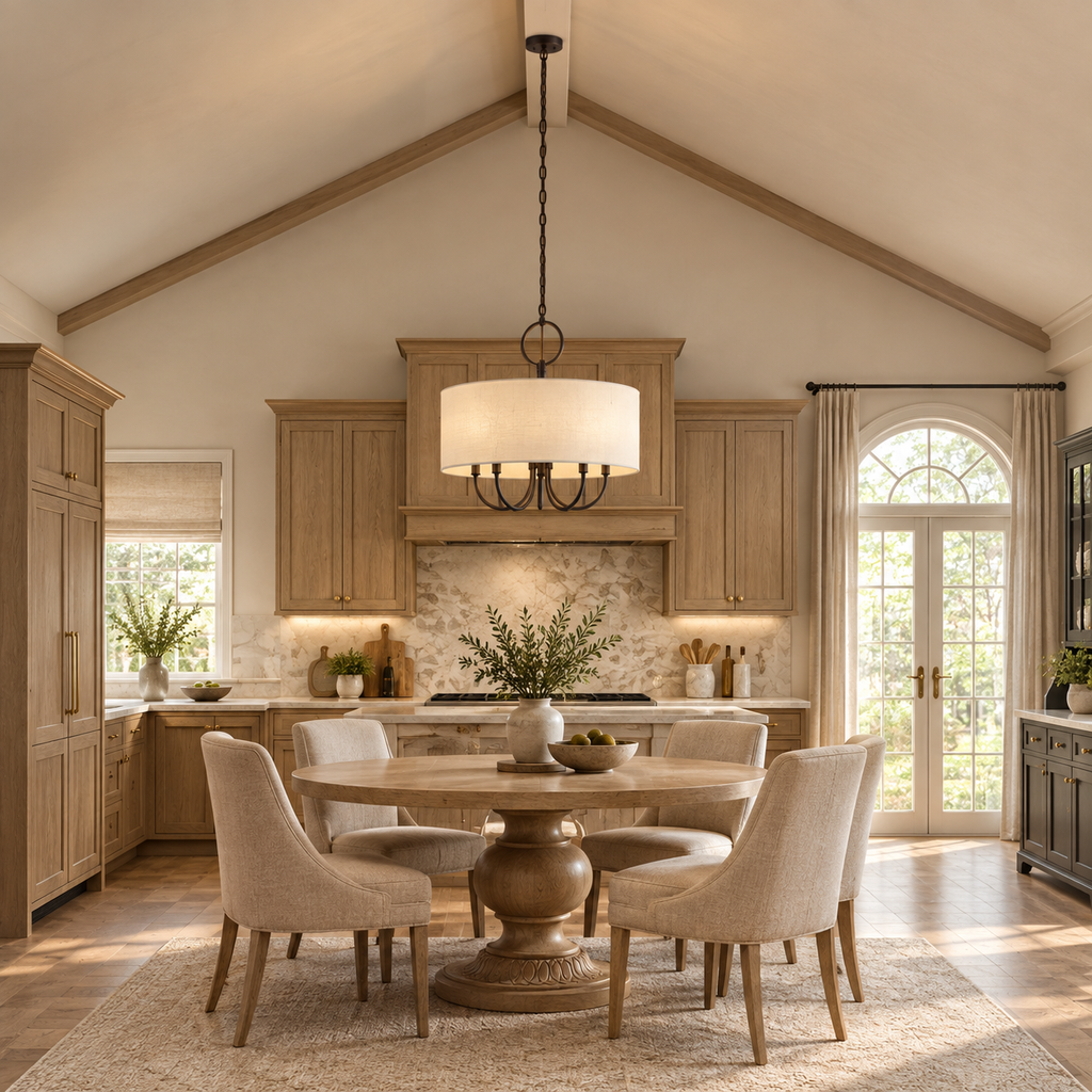 Light Bronze Pendant Chandelier