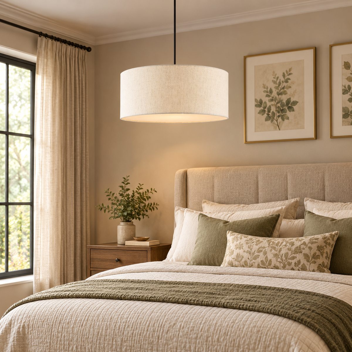 Dimmable Drum Pendant