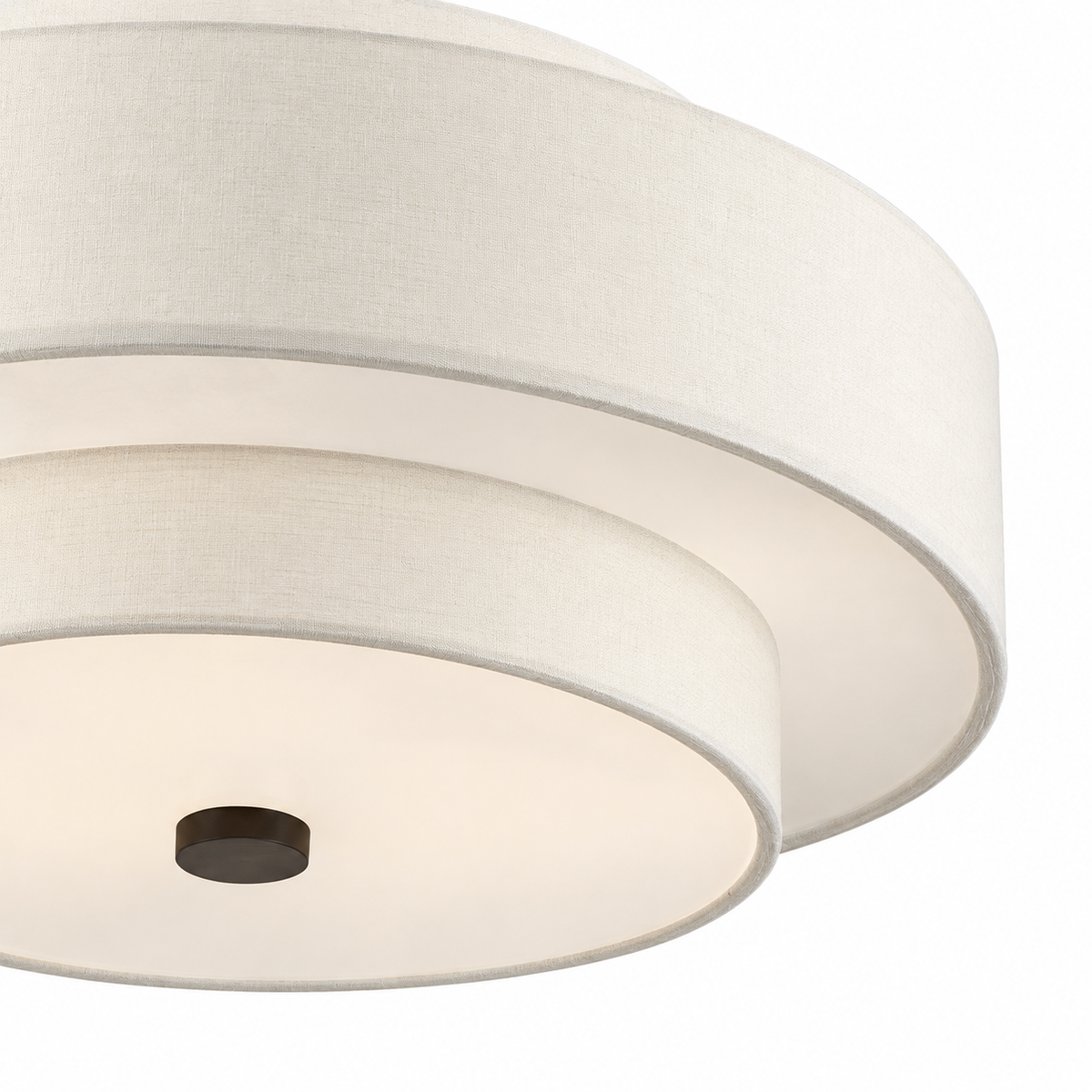 Light Steel Dimmable Drum Chandelier